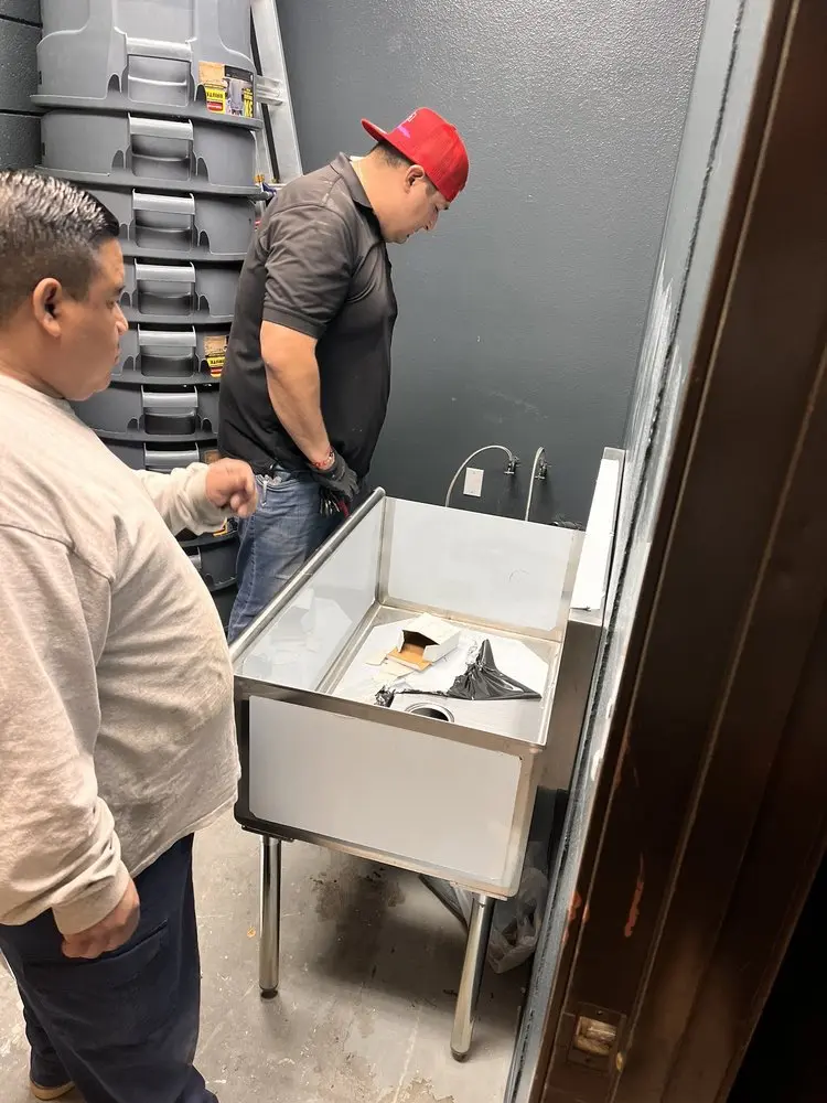 Commercial plumbing and sink installation in Meadowbrook